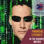 Neo from The Matrix is depicted to show the complexity of financial literacy