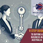 Bishop Collins Thumbnail-two people shaking hands with a key in between them depicting buying a business